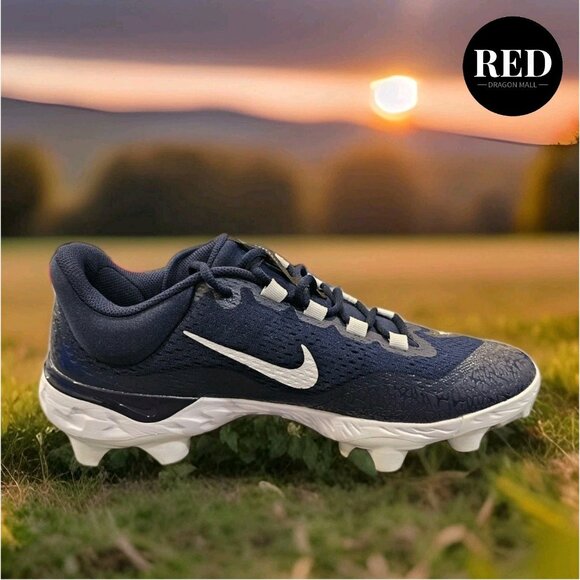 Nike Alpha Huarache Elite 4 Baseball Cleats Blue FN7221-401 - Men\'s Size 13.5 main image 4